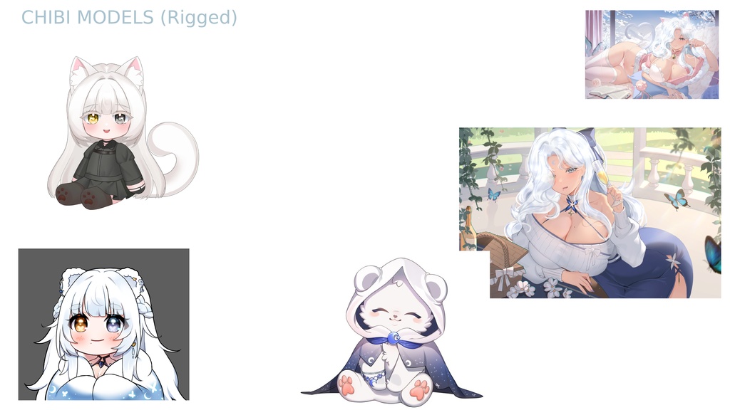 Moon Bear | Vtube Studio Model | BUNDLE