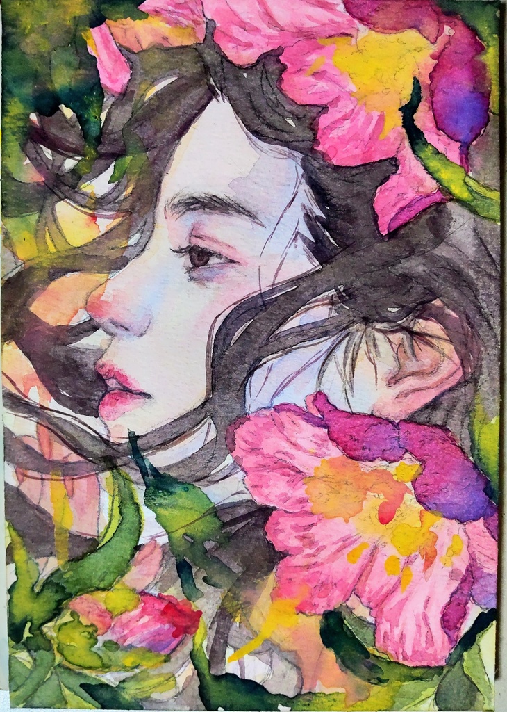 小サイズ透明水彩原画(5種)