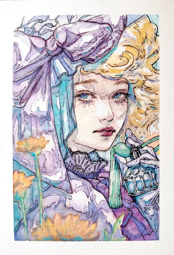 小サイズ透明水彩原画(5種)