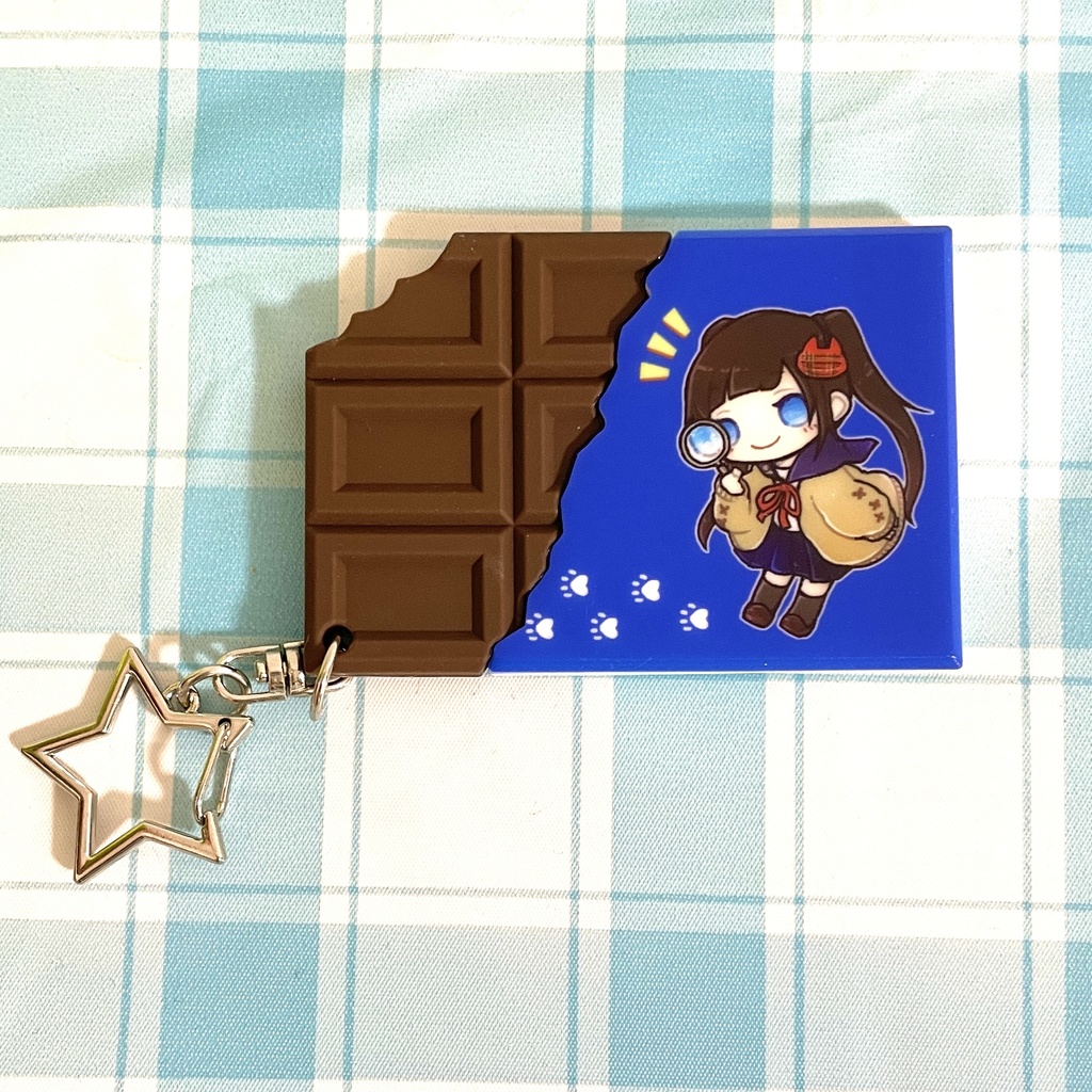 【神谷みや】板チョコラバーキーホルダー