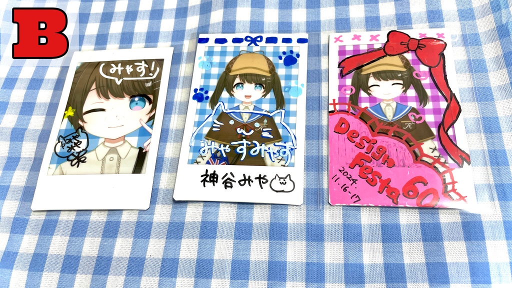 【デザフェス60】神谷みやチェキ3枚セット