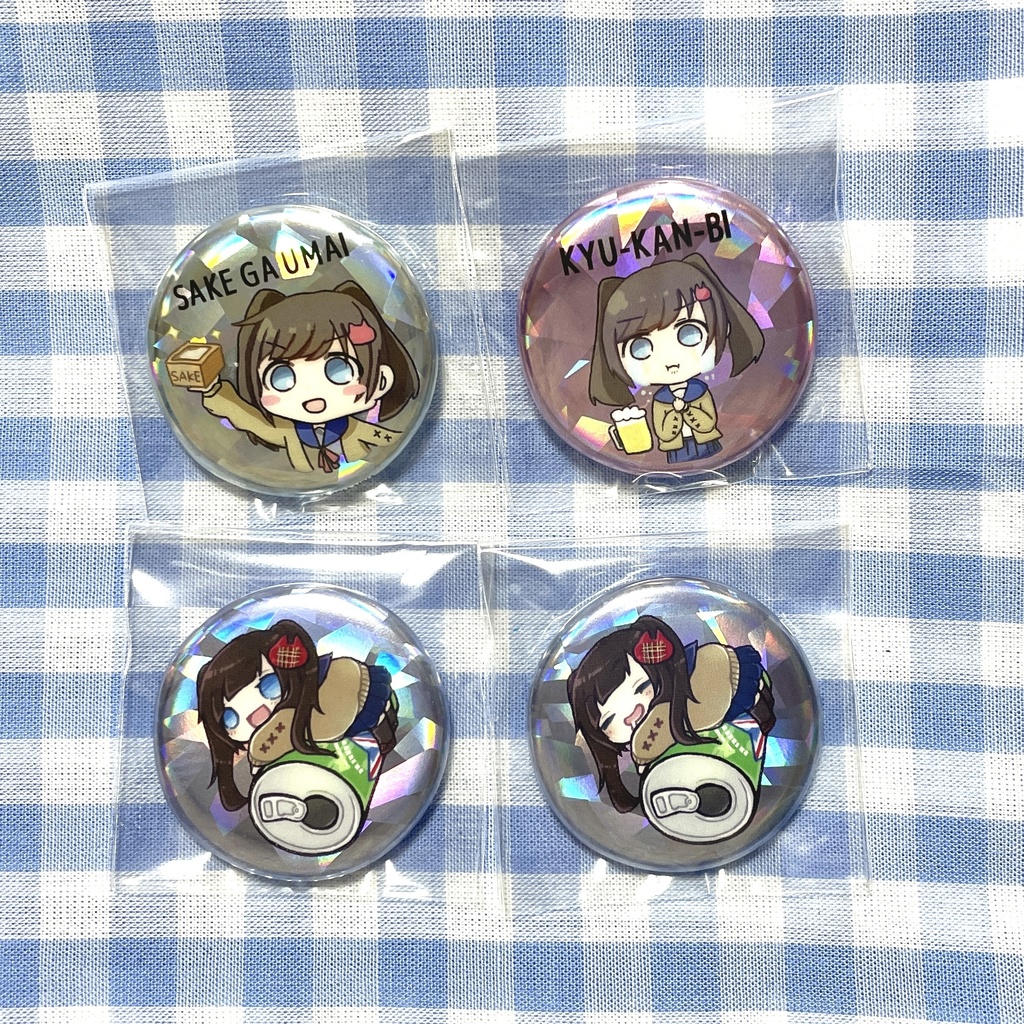 神谷みやミニホログラム缶バッジ4種セット