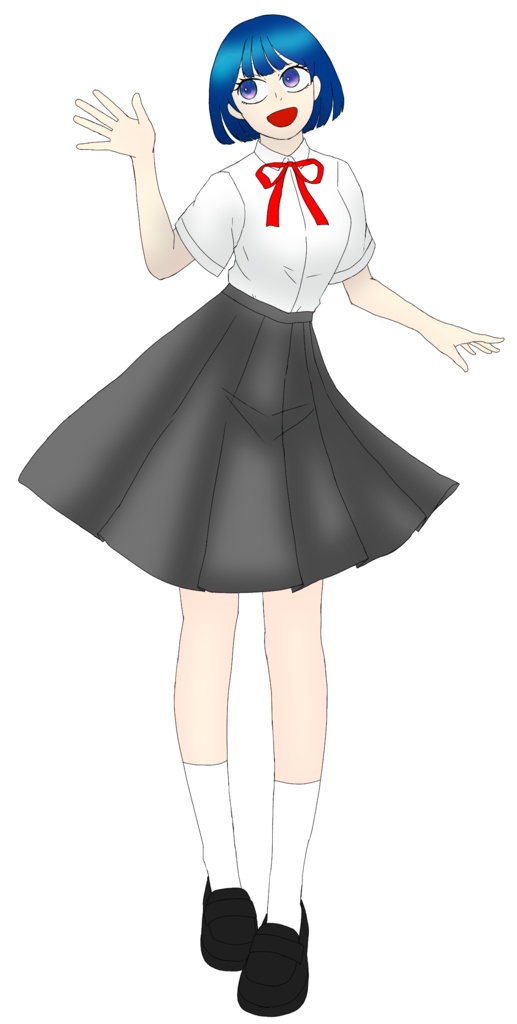 女子高生の立ち絵
