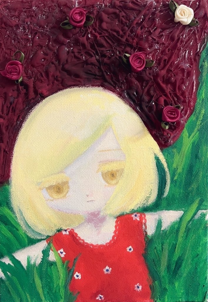 キャンバス原画 巣食う