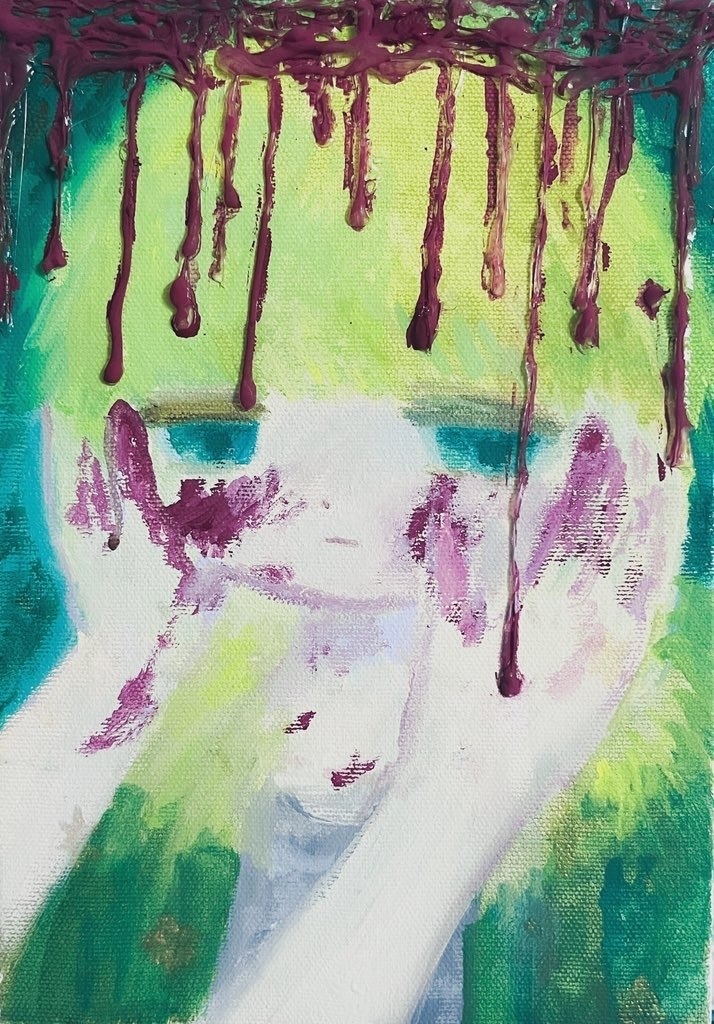 キャンバス原画 抱擁