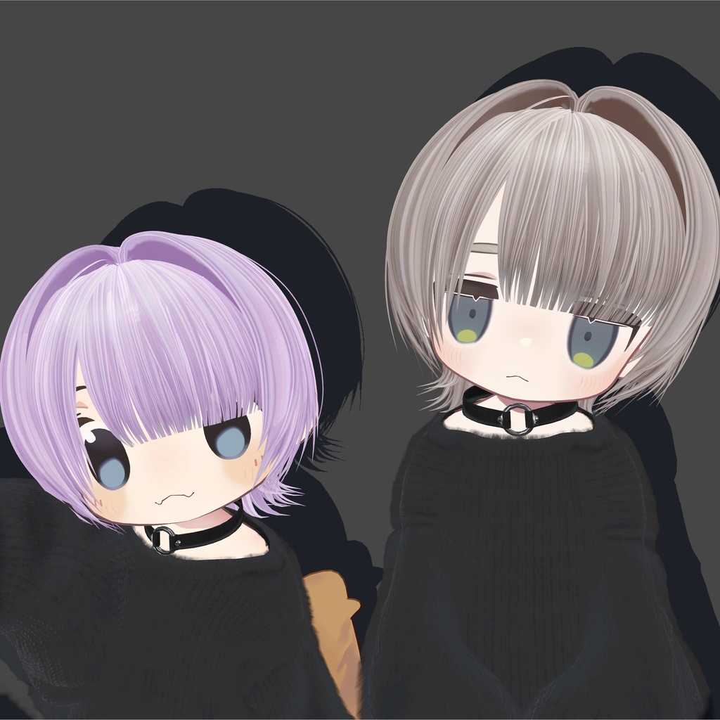 耳かけウルフヘア(まめひなた・キプフェル・シフォン・マヌカ・しお対応)