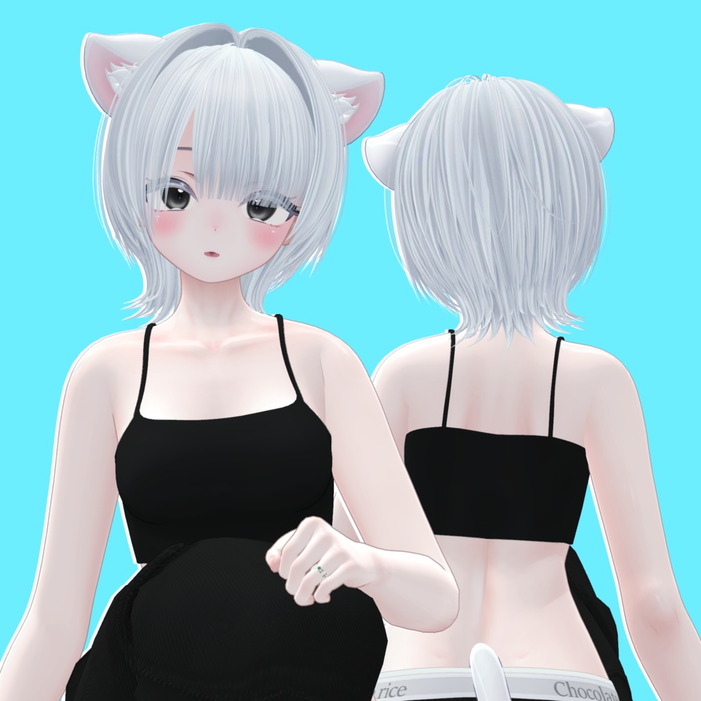 耳かけウルフヘア(まめひなた・キプフェル・シフォン・マヌカ・しお対応)