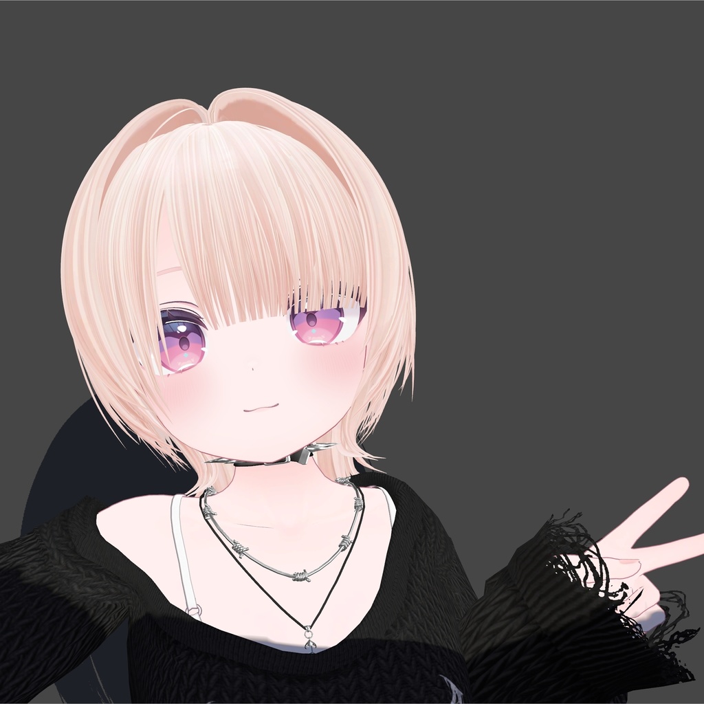 耳かけウルフヘア(まめひなた・キプフェル・シフォン・マヌカ・しお対応)