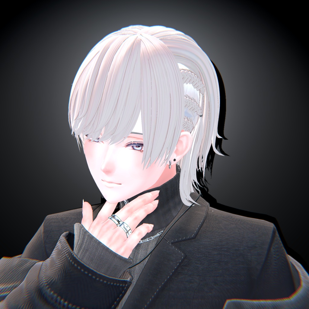 平成編み込みウルフヘア【VRC Hair】【14アバター対応】