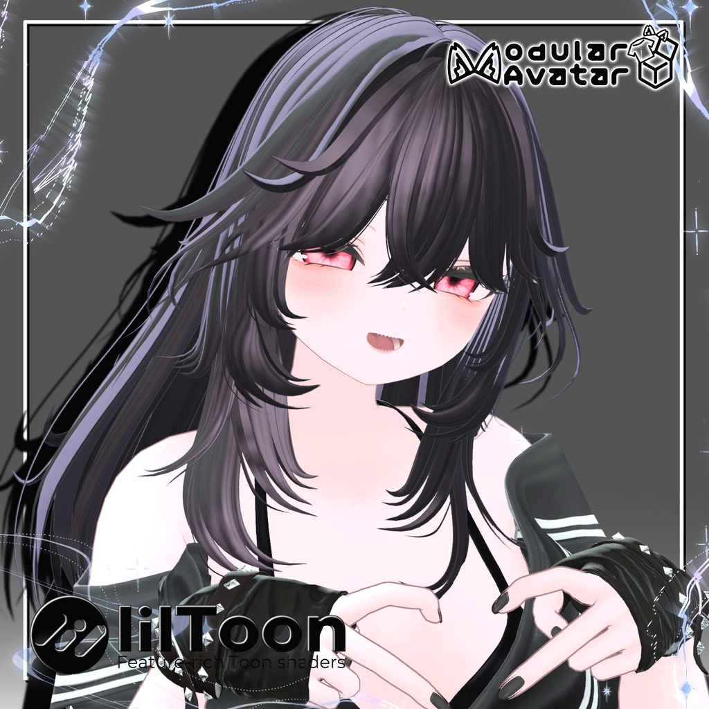 ロングレイヤーヘア・Long layered hair【6 avatars】