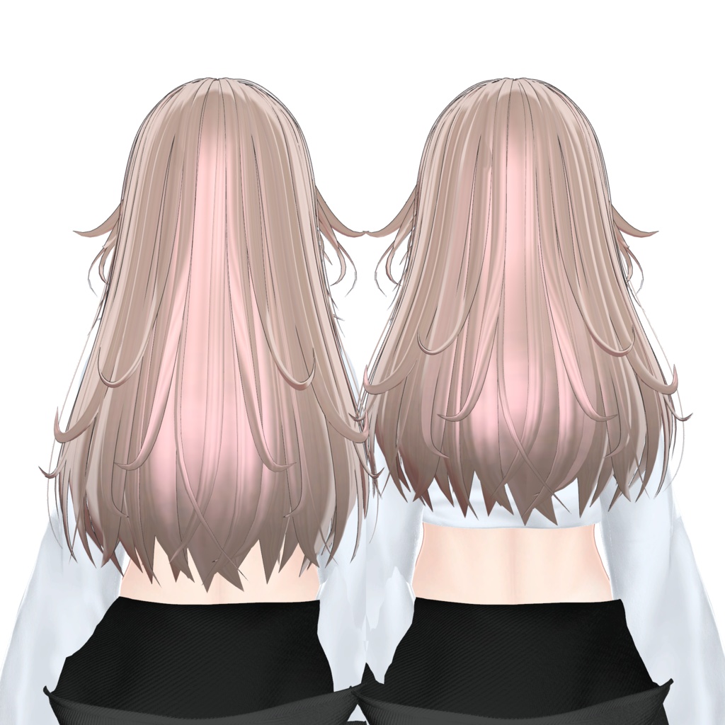 ロングレイヤーヘア・Long layered hair【6 avatars】