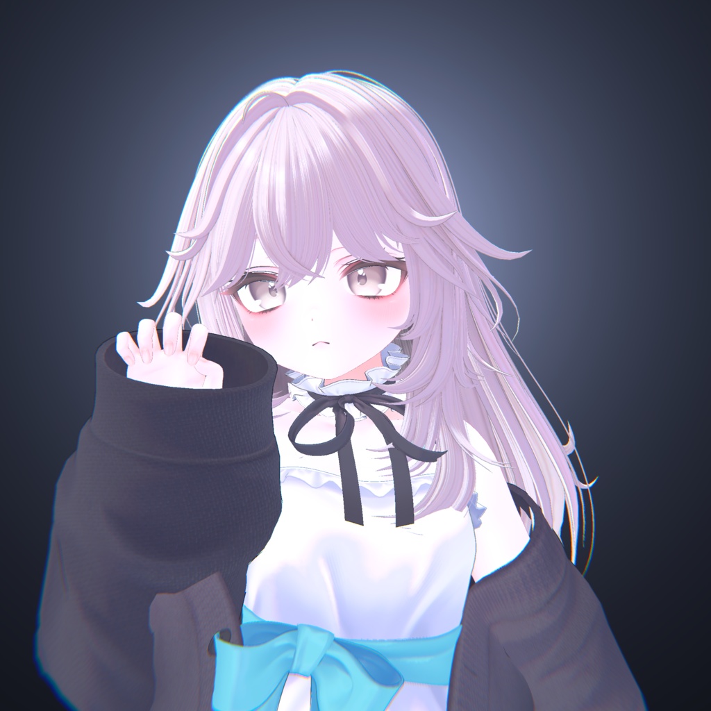 【14アバター対応】ロングレイヤーヘア【VRChat】