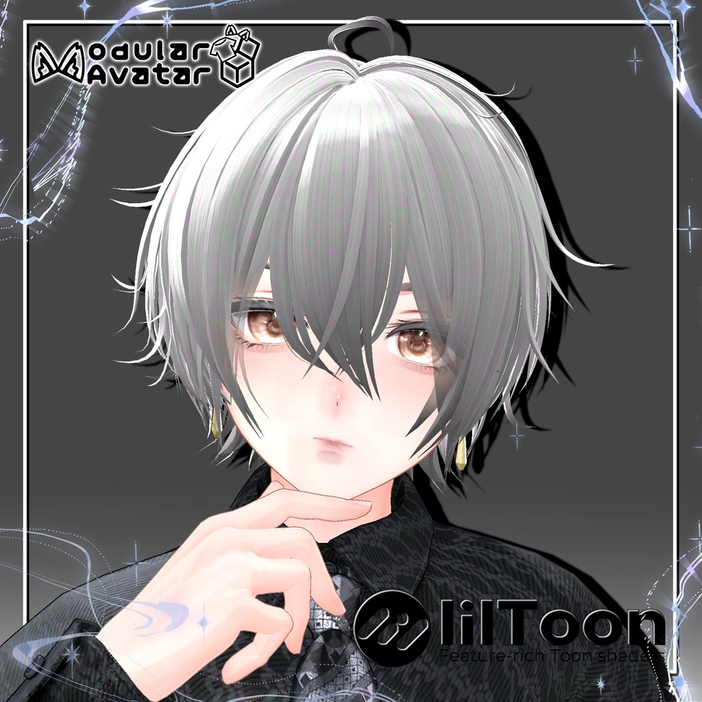 【12アバター対応】ミディアムウルフ/Medium Wolf【VRChat】