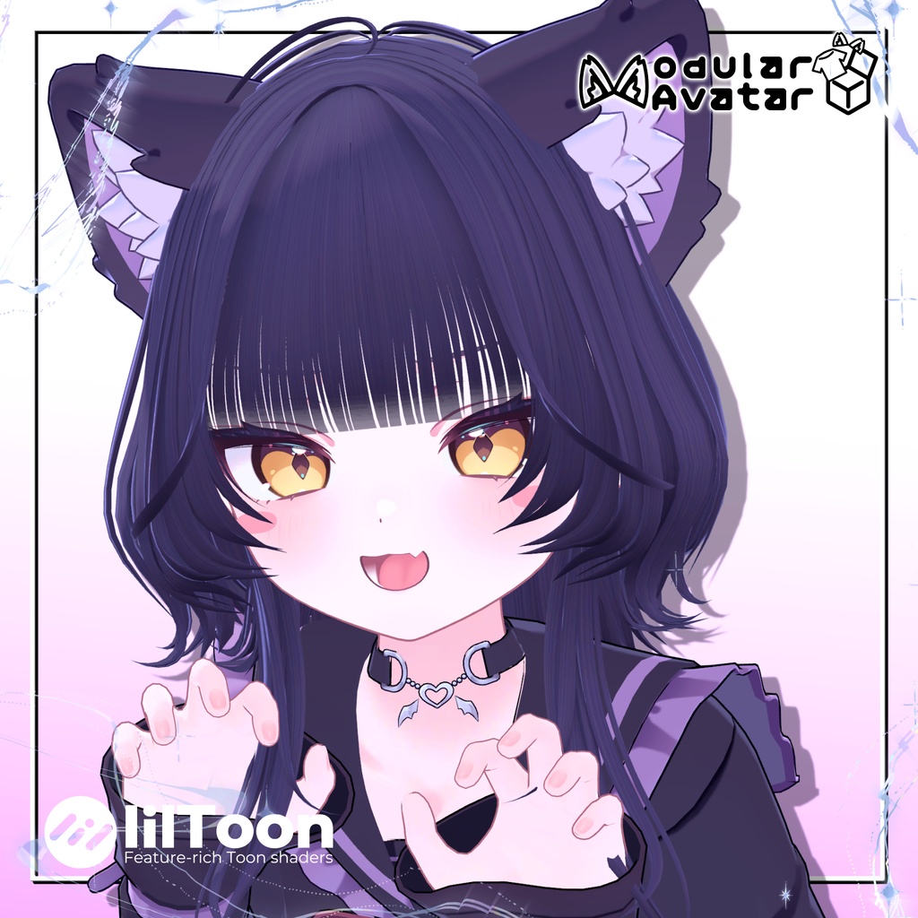 【10アバター対応】クラゲウルフ / Jellyfish Wolf【VRChat】