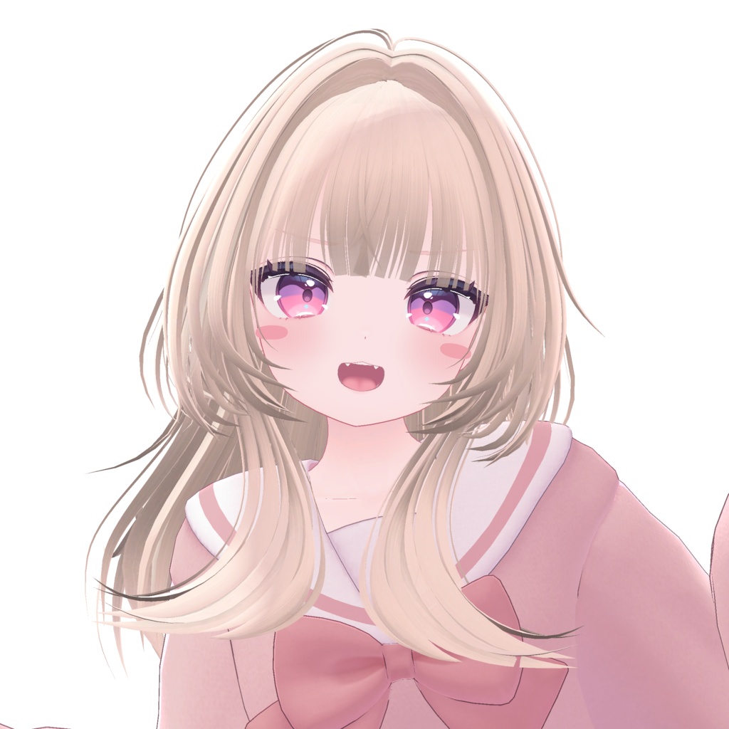 エアリーミディアムロング【10アバター対応】【VRChat】