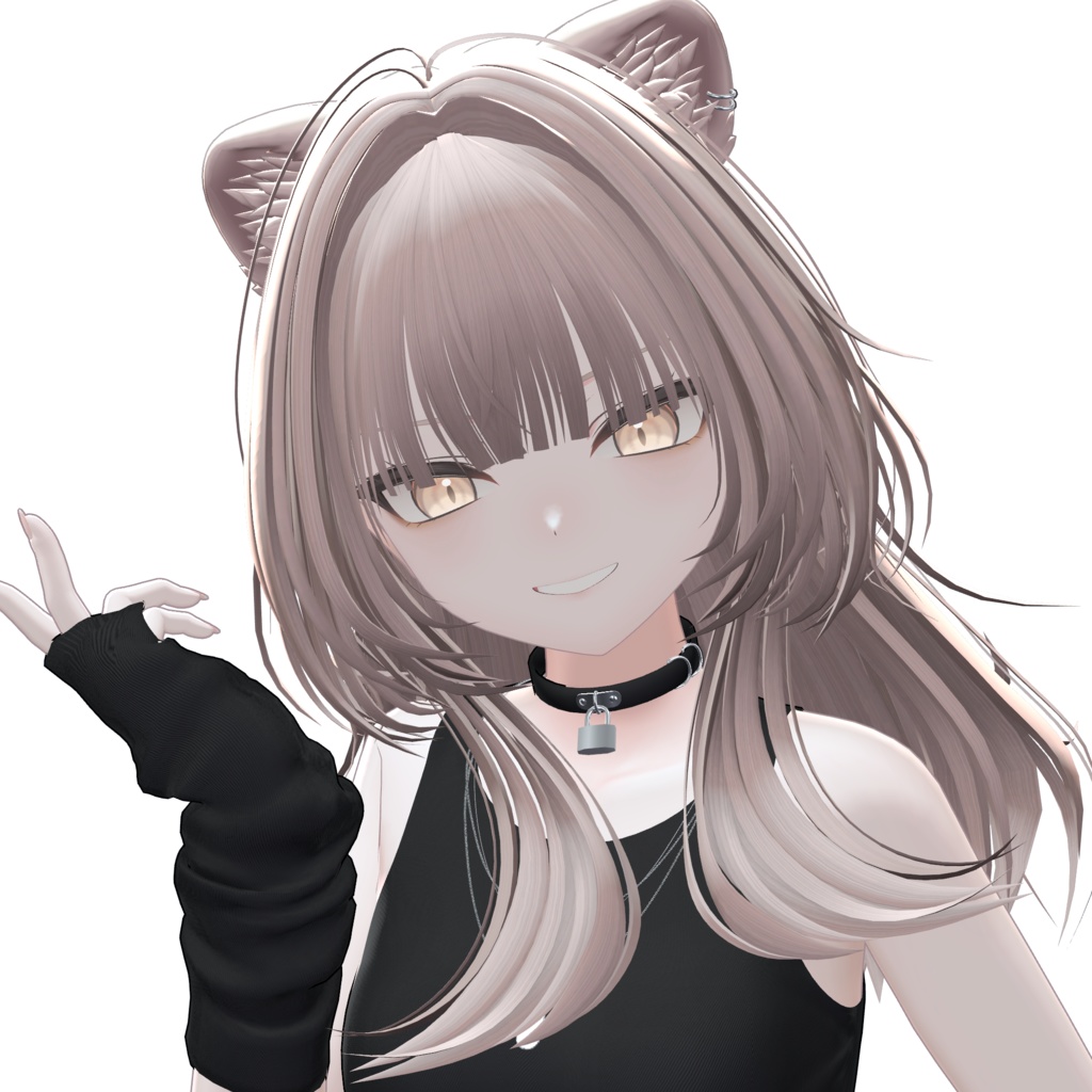 エアリーミディアムロング【10アバター対応】【VRChat】