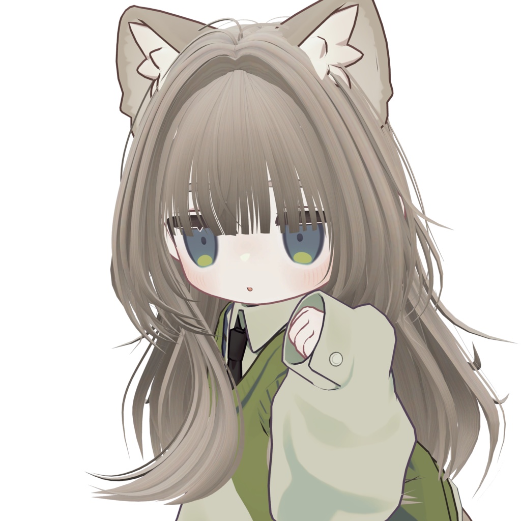 エアリーミディアムロング【10アバター対応】【VRChat】