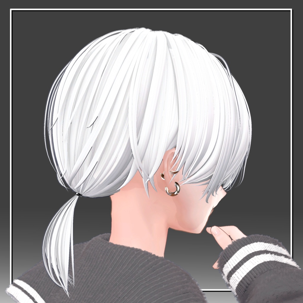 ショートポーニーテール【14アバター対応】【VRChat】