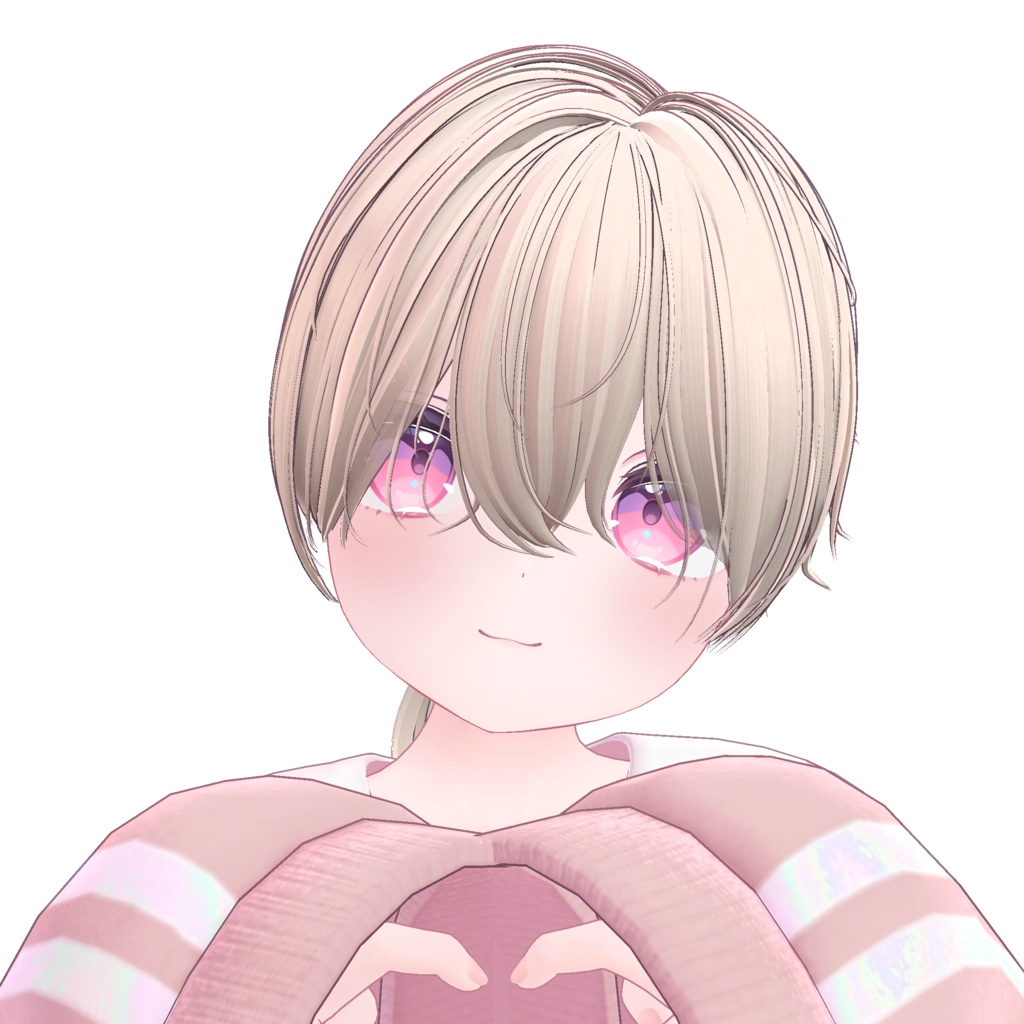 ショートポーニーテール【14アバター対応】【VRChat】