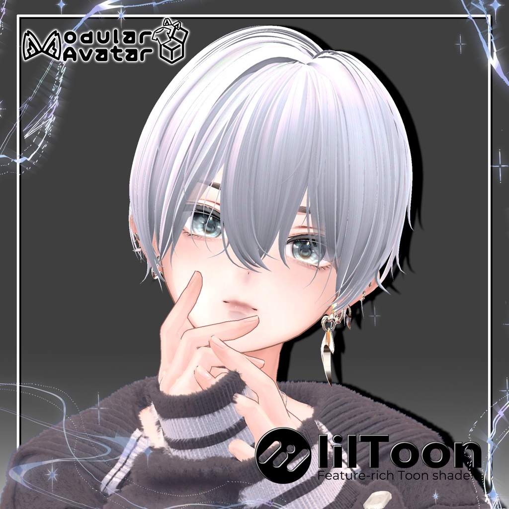 ショートポーニーテール【14アバター対応】【VRChat】