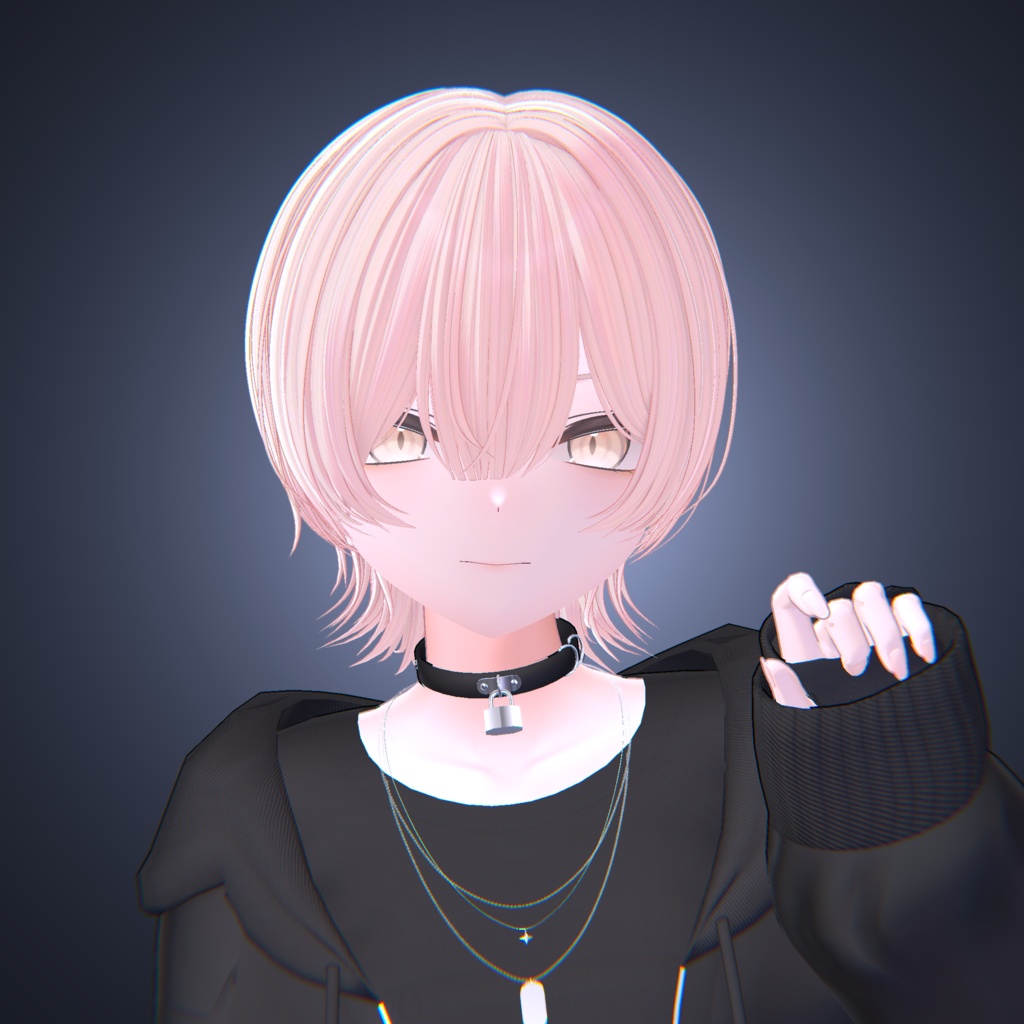 【16アバター対応】✦ 耳掛けミディアムウルフ ✦【VRChat】