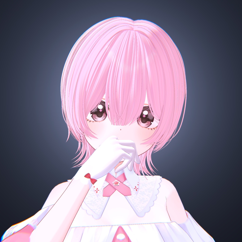 【16アバター対応】✦ 耳掛けミディアムウルフ ✦【VRChat】