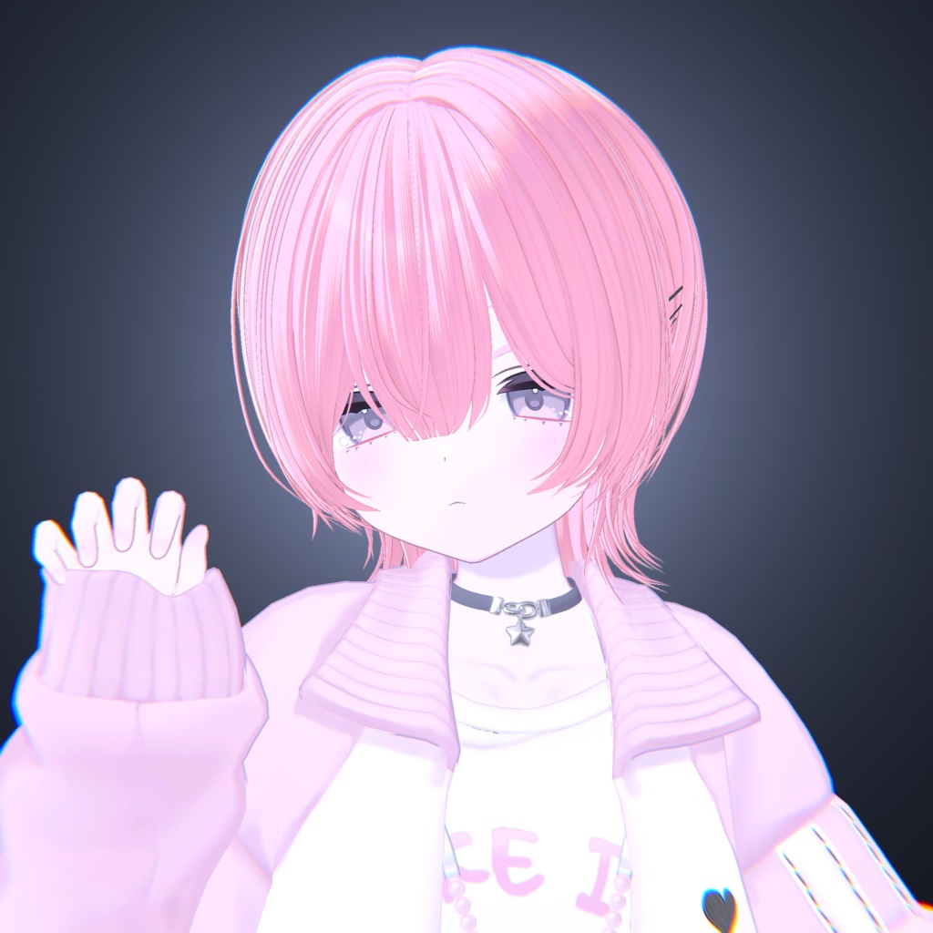 【16アバター対応】✦ 耳掛けミディアムウルフ ✦【VRChat】