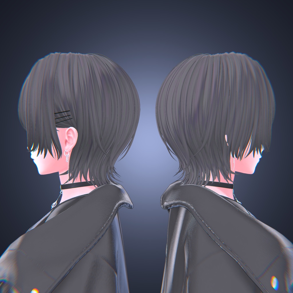 【16アバター対応】✦ 耳掛けミディアムウルフ ✦【VRChat】