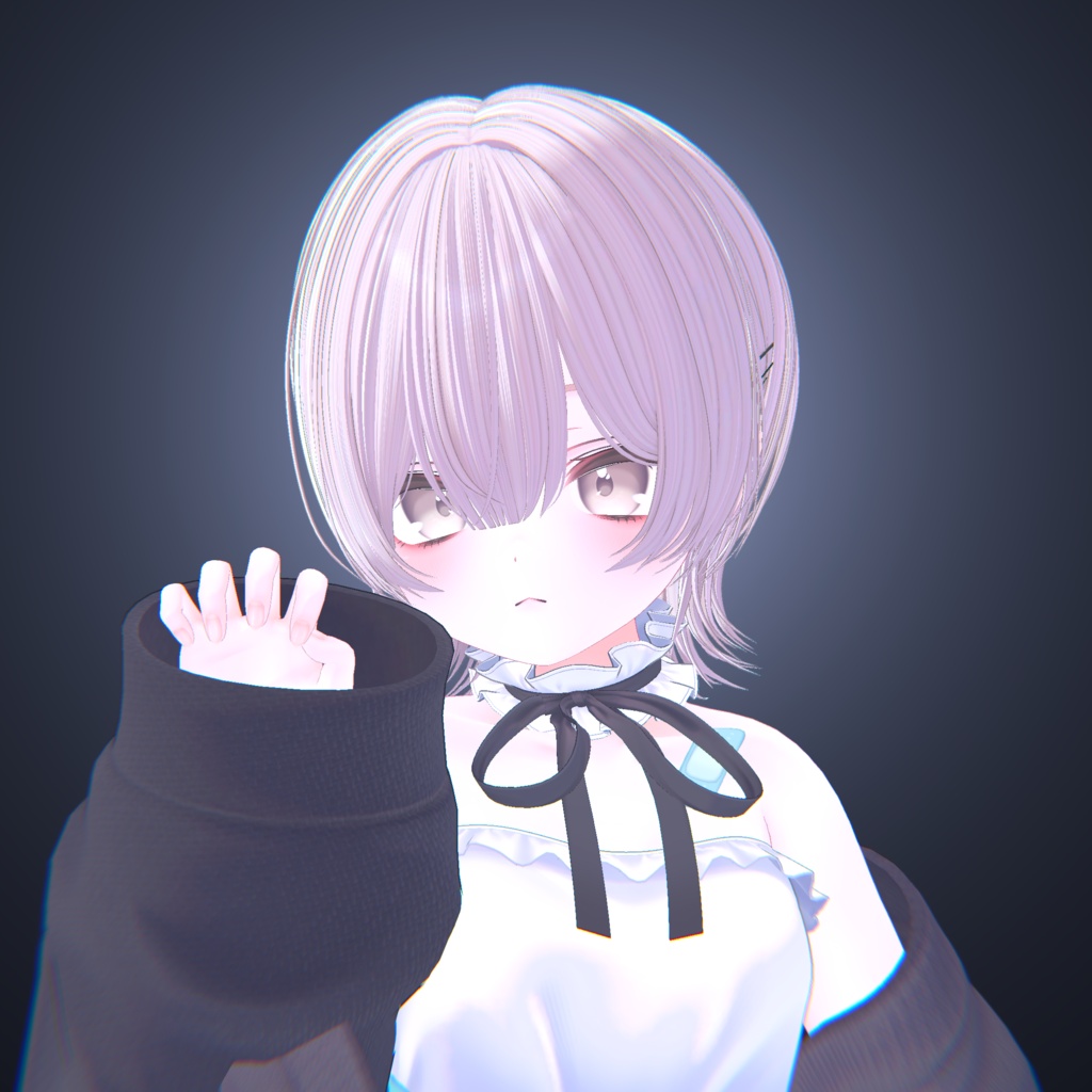 【16アバター対応】✦ 耳掛けミディアムウルフ ✦【VRChat】