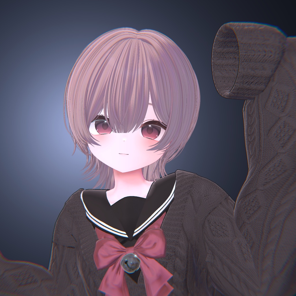 【16アバター対応】✦ 耳掛けミディアムウルフ ✦【VRChat】