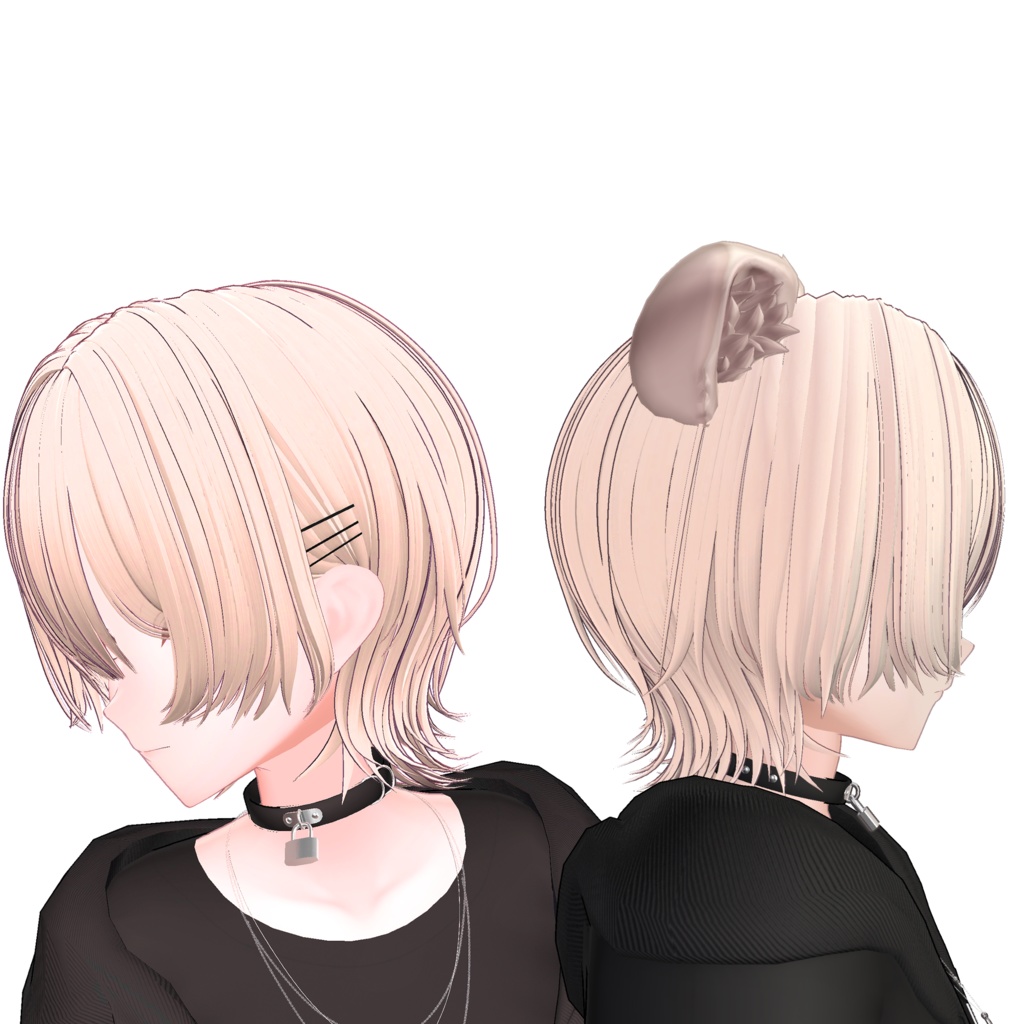 耳掛けショートウルフ / ear hook Short wolf【10 Avatars】