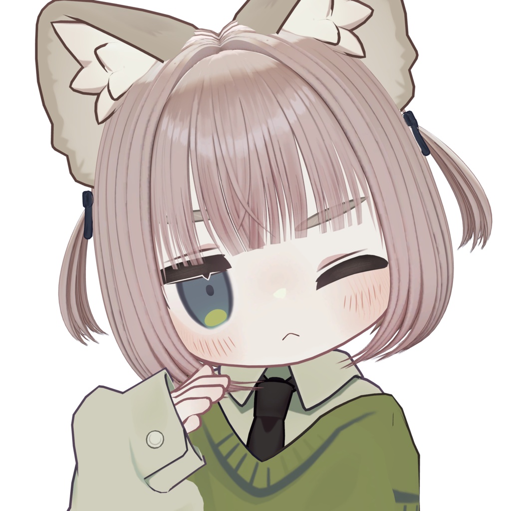 Bob Twin Tails 【10 avatars】【VRChat】