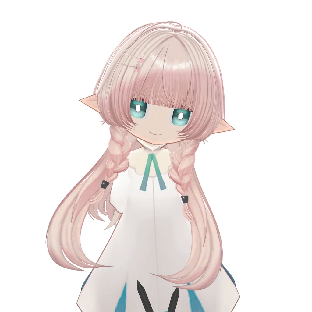 みつあみくらげ【11アバター対応 VRC Hair】