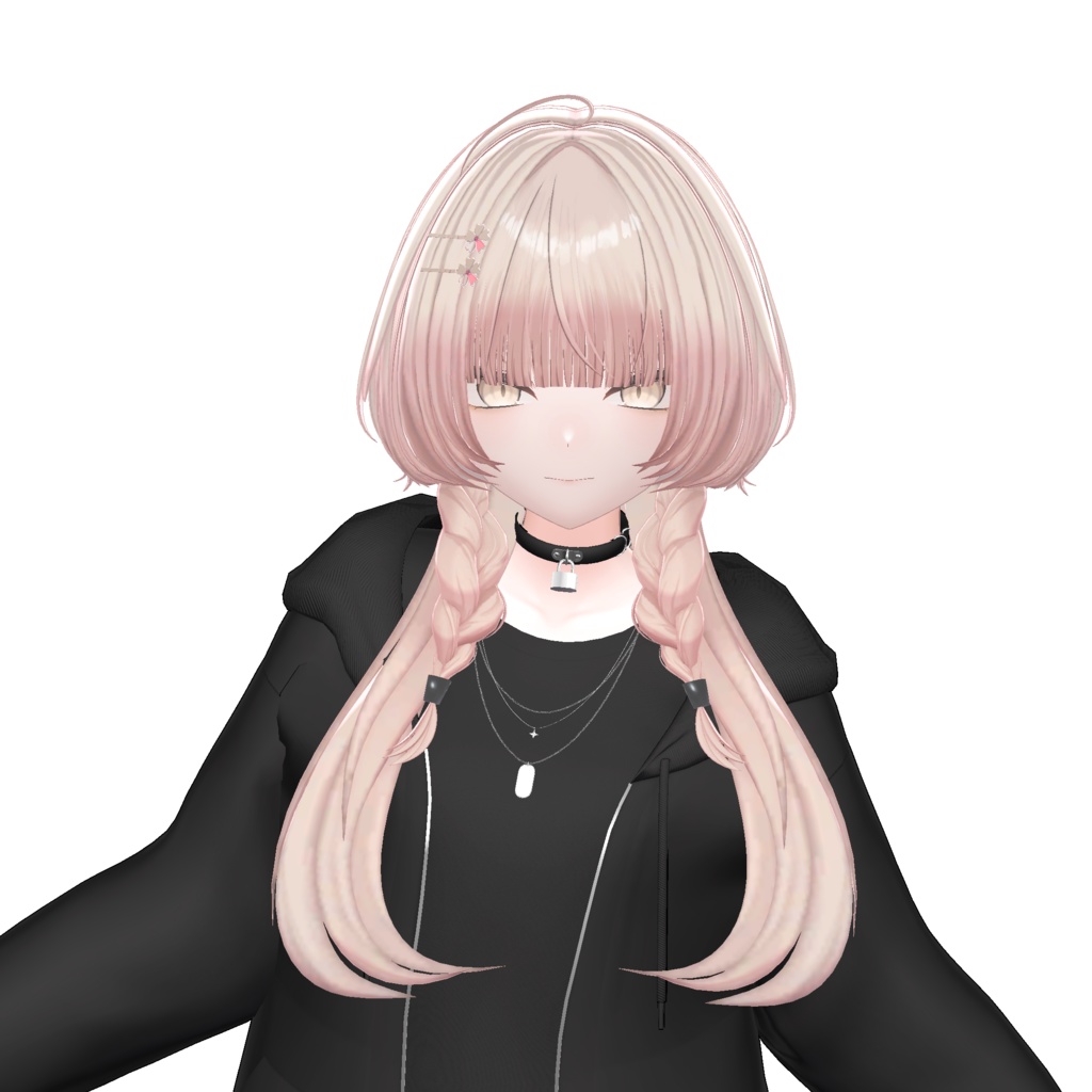 みつあみくらげ【11アバター対応 VRC Hair】