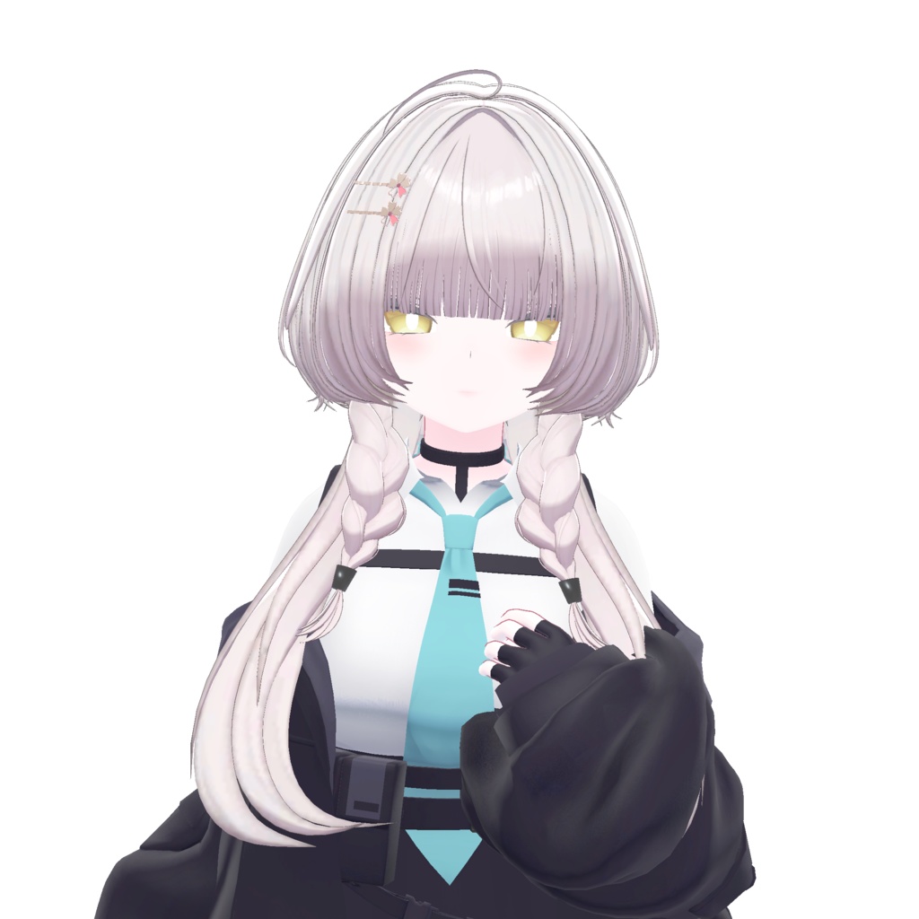 みつあみくらげ【11アバター対応 VRC Hair】