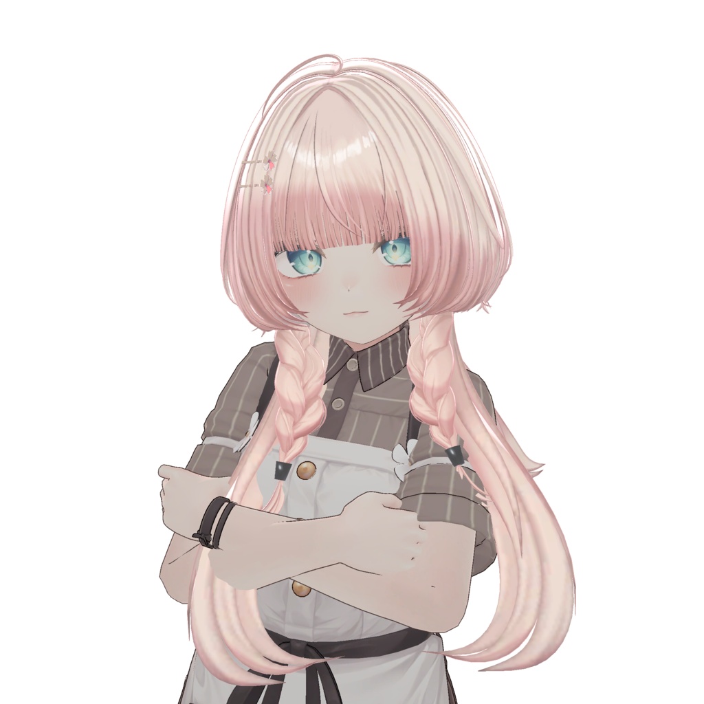 みつあみくらげ【11アバター対応 VRC Hair】