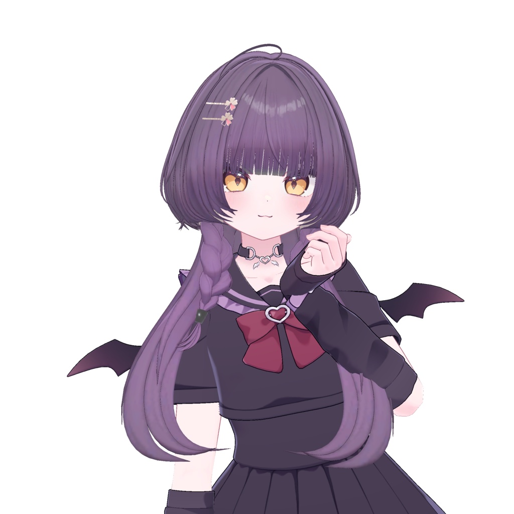 みつあみくらげ【11アバター対応 VRC Hair】