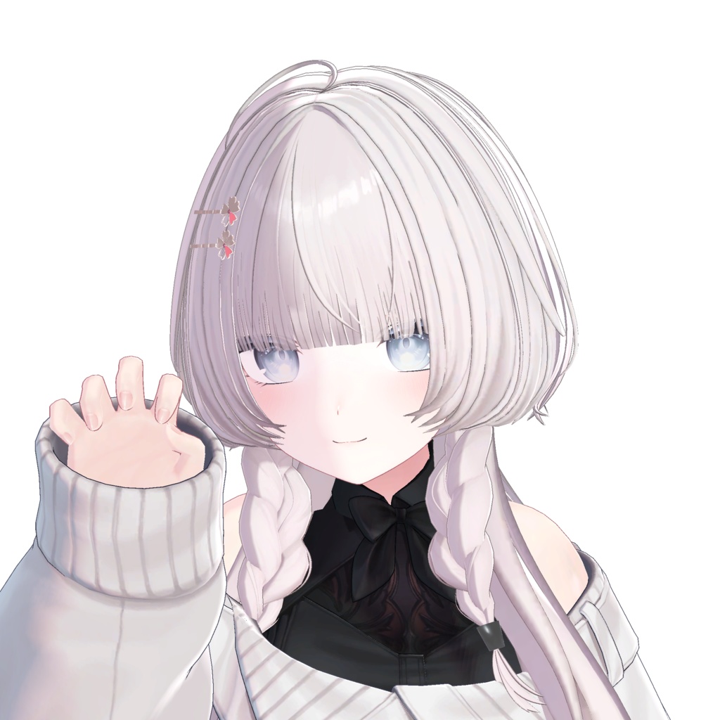 みつあみくらげ【11アバター対応 VRC Hair】