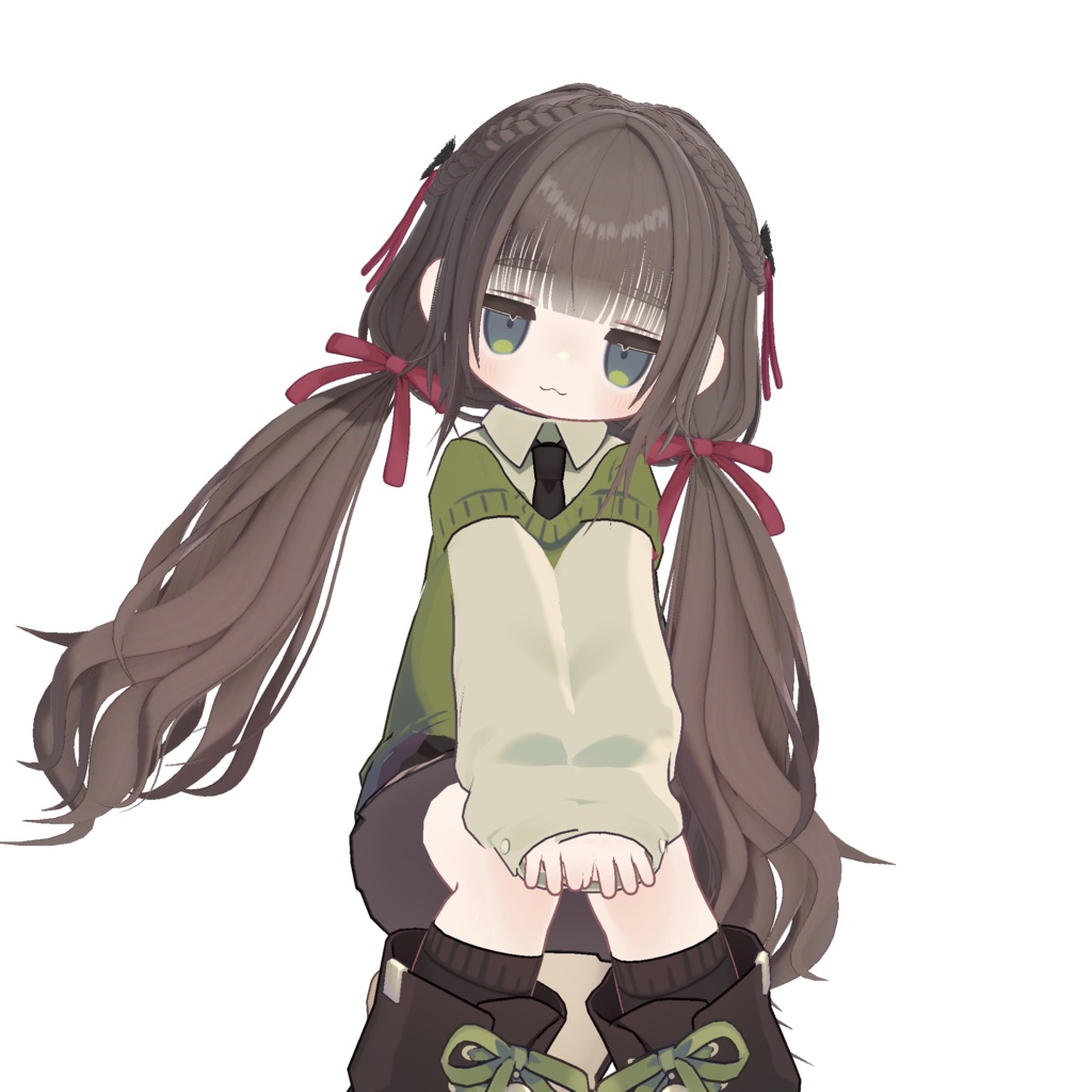 ゆるかわツイン【11アバター対応 VRC Hair】