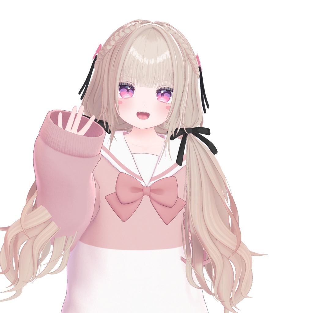 ゆるかわツイン【11アバター対応 VRC Hair】