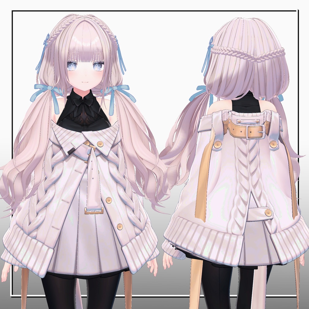 ゆるかわツイン【11アバター対応 VRC Hair】