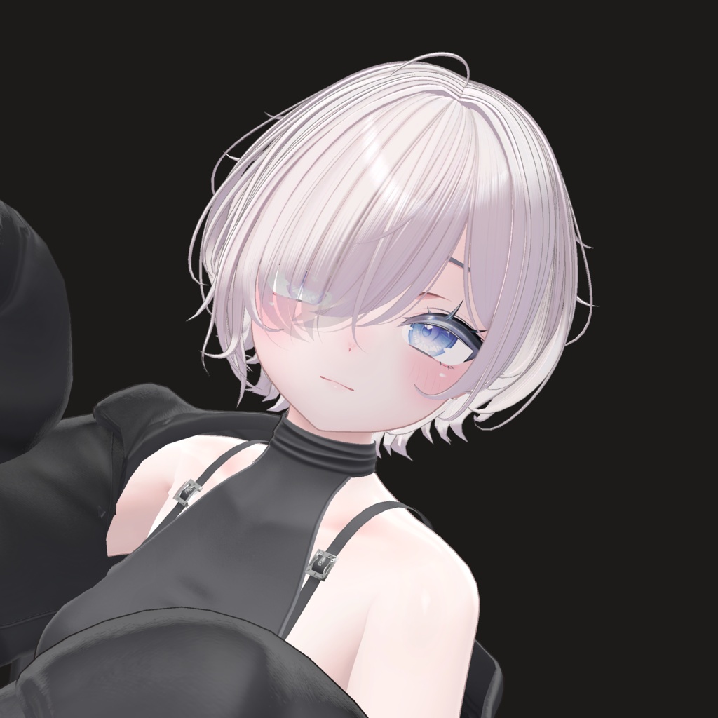 【14アバター対応】メカクレラフショート【VRChat】