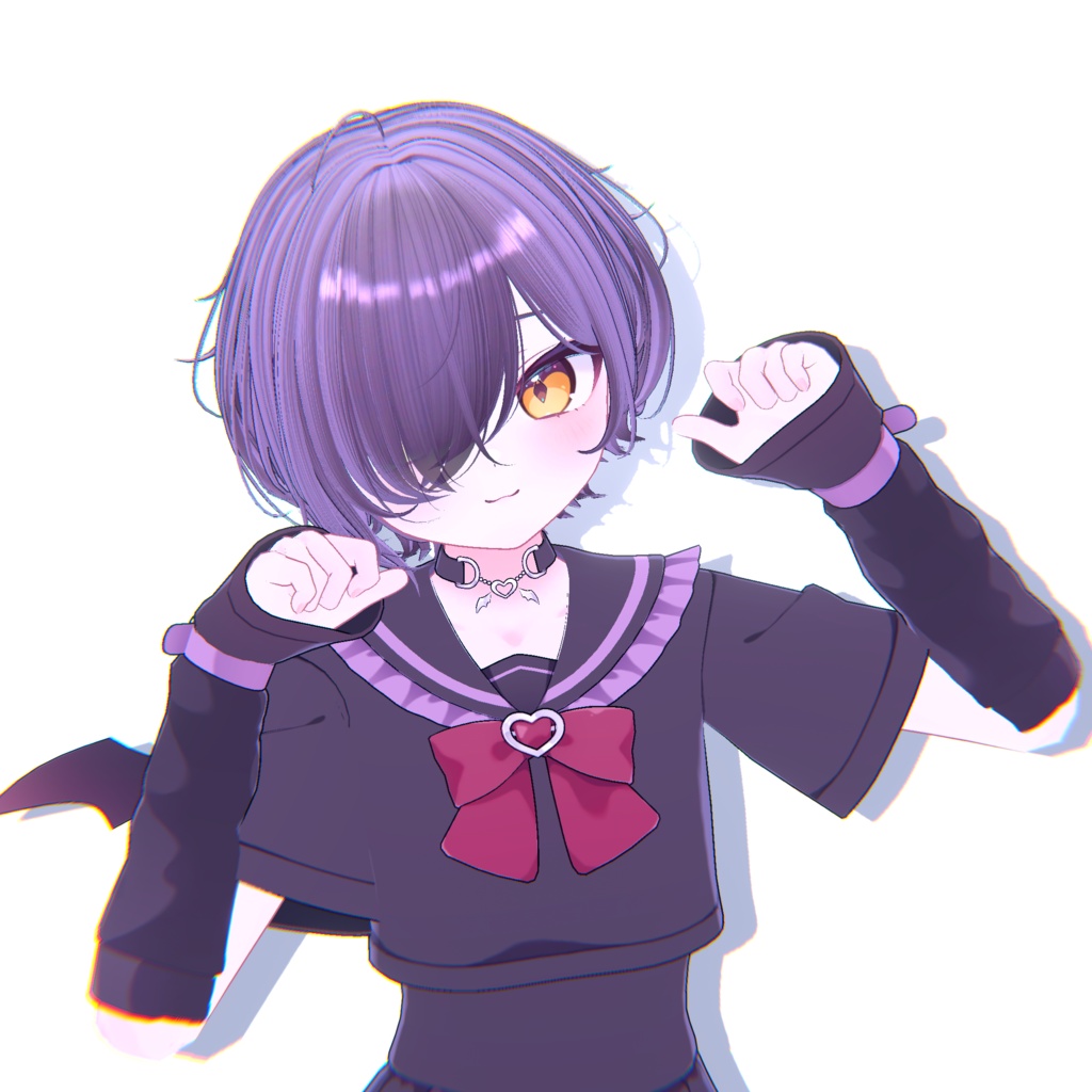 【20アバター対応】メカクレラフショート【VRChat】
