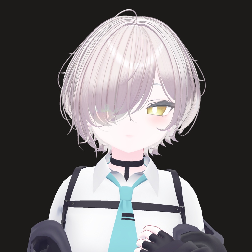 【14アバター対応】メカクレラフショート【VRChat】