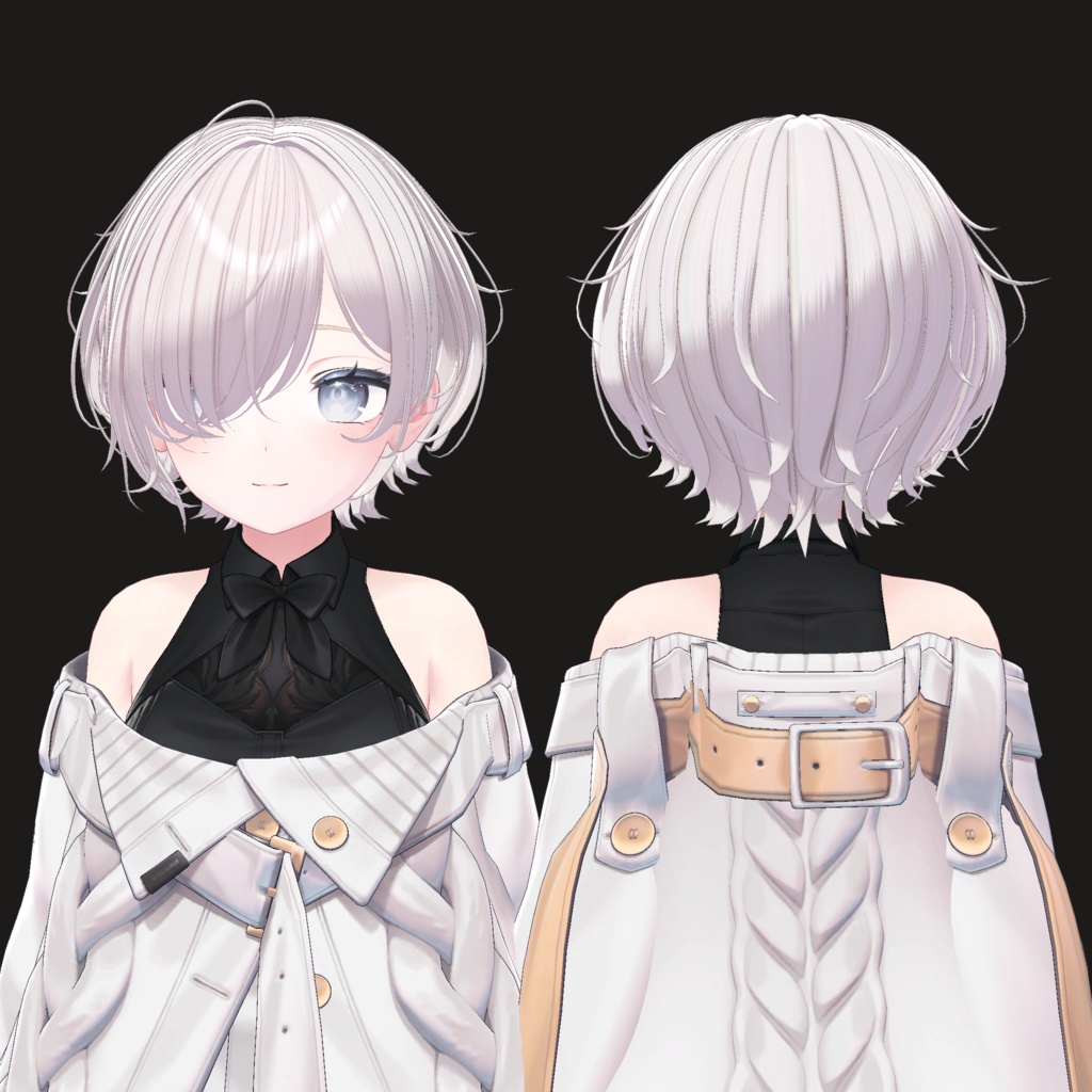 【14アバター対応】メカクレラフショート【VRChat】