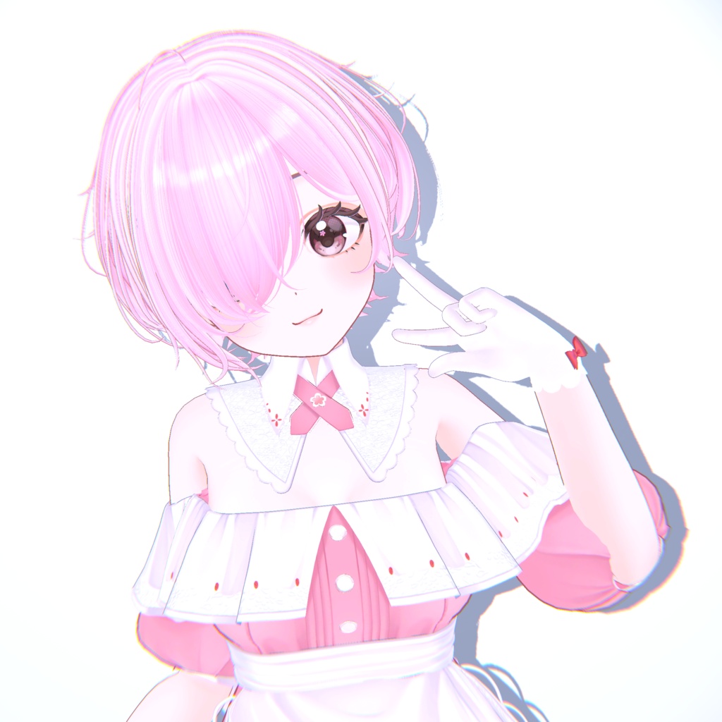 【20アバター対応】メカクレラフショート【VRChat】