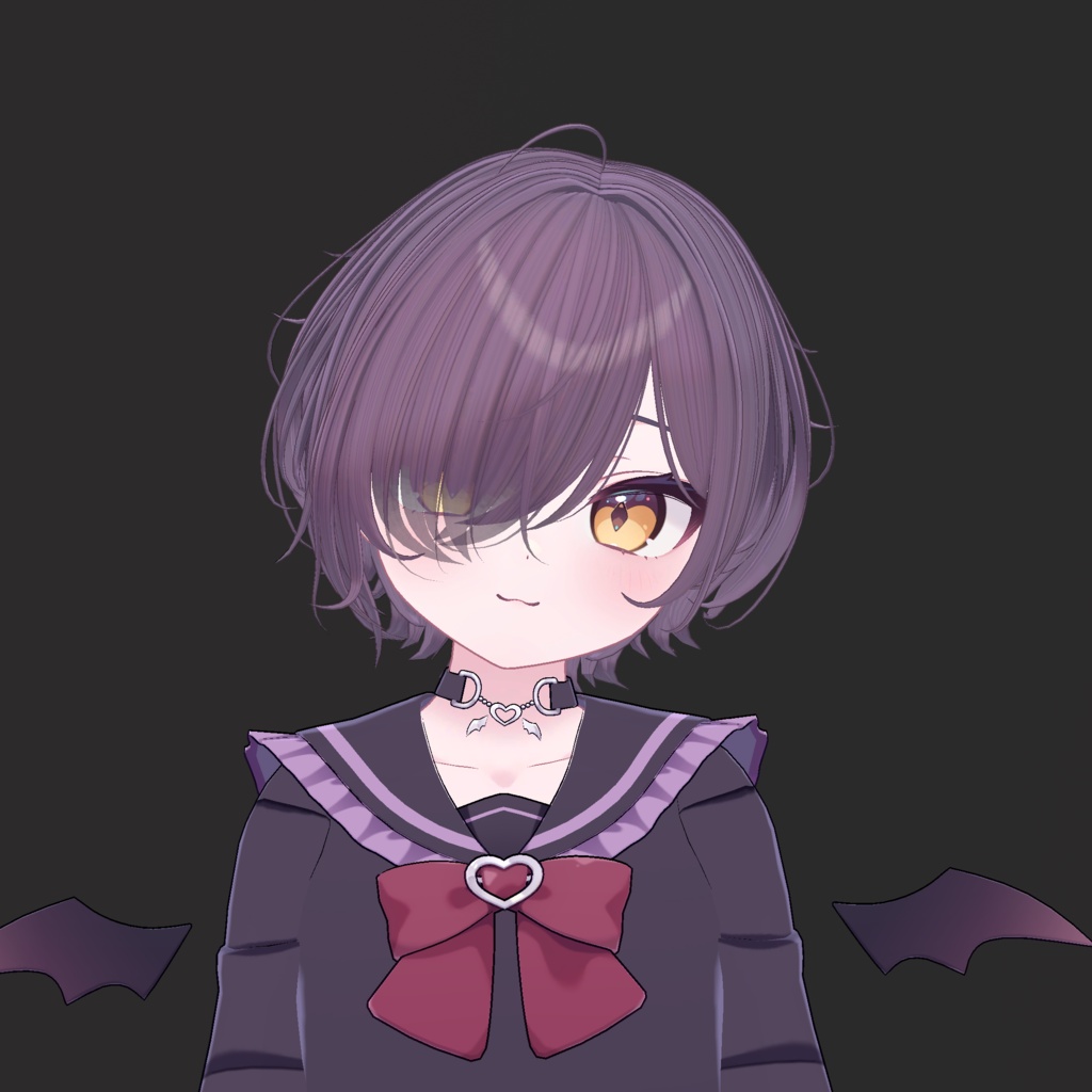 【14アバター対応】メカクレラフショート【VRChat】