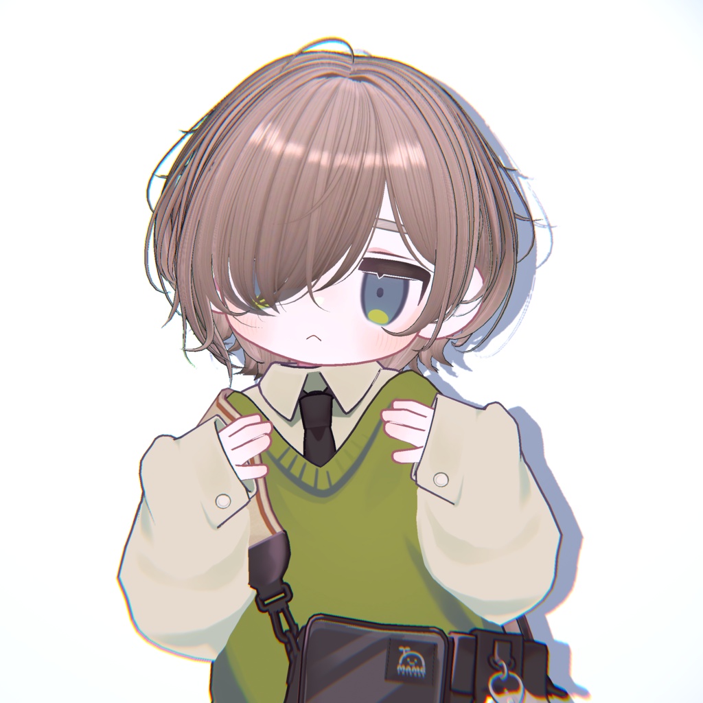 【20アバター対応】メカクレラフショート【VRChat】
