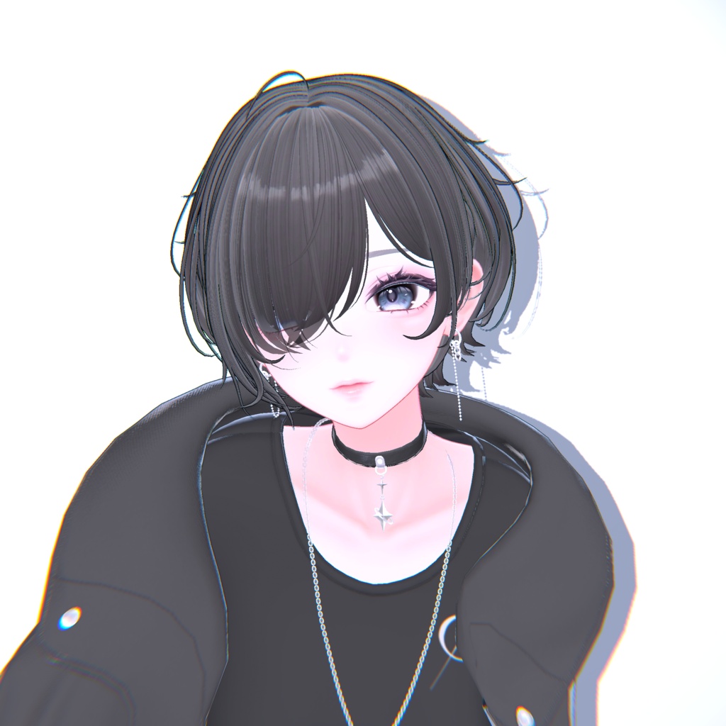 【20アバター対応】メカクレラフショート【VRChat】