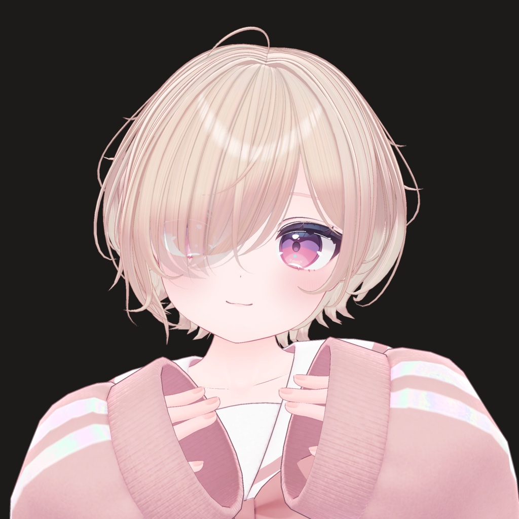 【14アバター対応】メカクレラフショート【VRChat】